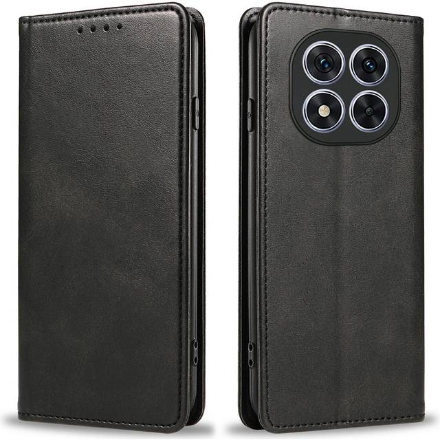 EIDERWOOD Xiaomi Redmi Note 14 Pro 5G Fodral i konstläder med korthållare och magnetstängning - Svart