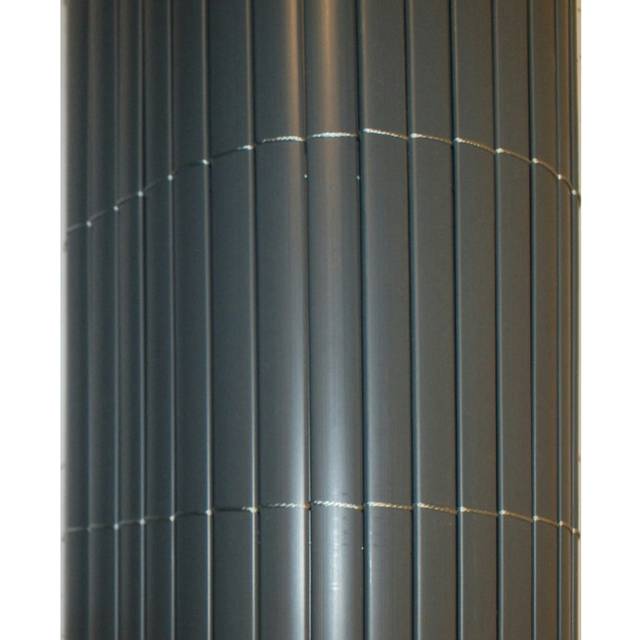 Artificial Grey Bamboo Cane Plastic Garden Screening Roll 4m x 2m - One Size