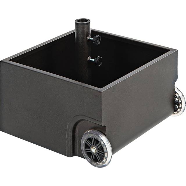 77kg 2-IN-1 Patio Umbrella Base with 2 Universal Wheels