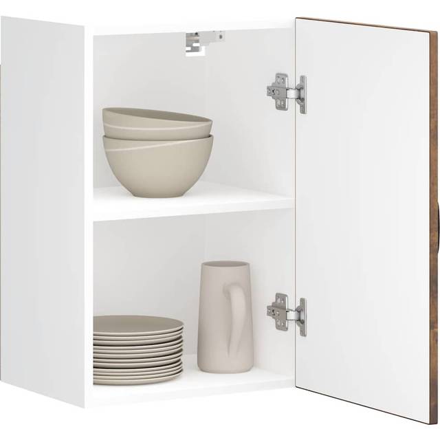 vidaXL Kitchen Wall Cabinet Kalmar Smoked Oak Engineered Wood - Brown