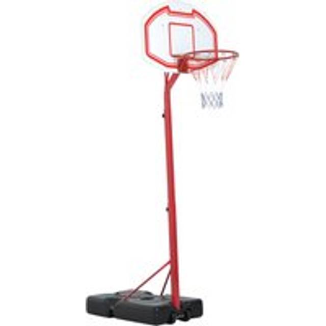 Basketball Stand Net Hoop Backboard Portable 260-310cm Height Adjustable with Wheels for Kids Adults Sports Fun