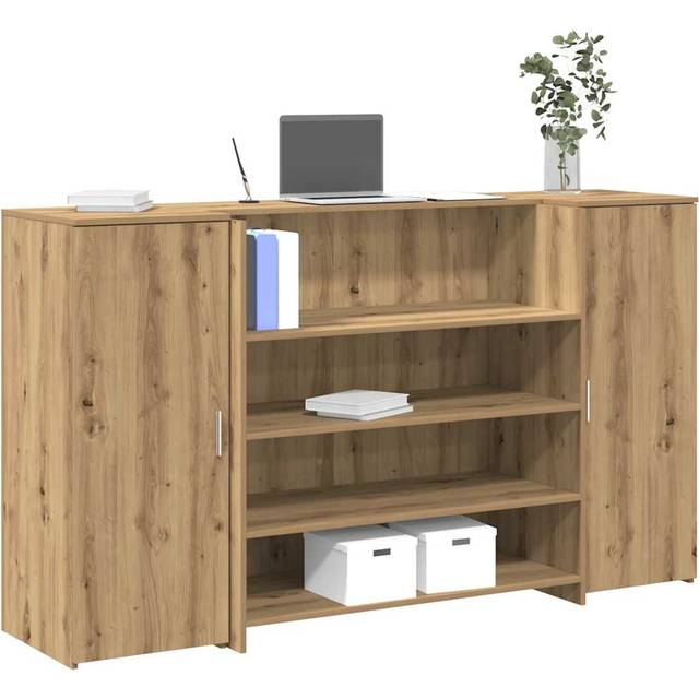 Receptionsdisk artisan ek 180x50x103,5 cm konstruerat trä