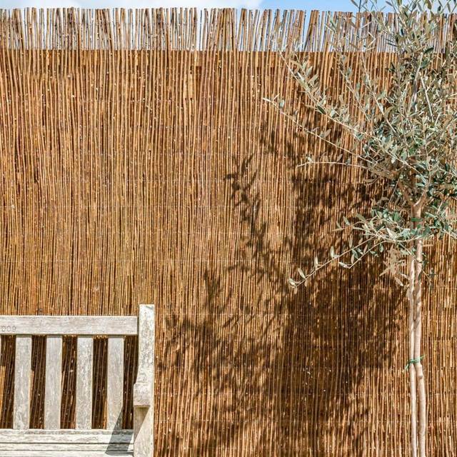 Premium Willow Fencing Outdoor Garden Screening Roll L3m x H2m - Beige - One Size