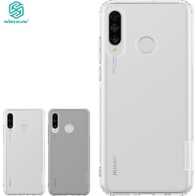 NILLKIN Huawei P30 Lite och Nova 4E Fodral Nature TPU Back Cover Soft Shell grå