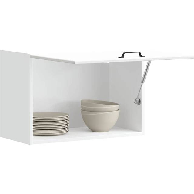 vidaXL Kitchen Wall Cabinet Lucca High Gloss White Engineered Wood