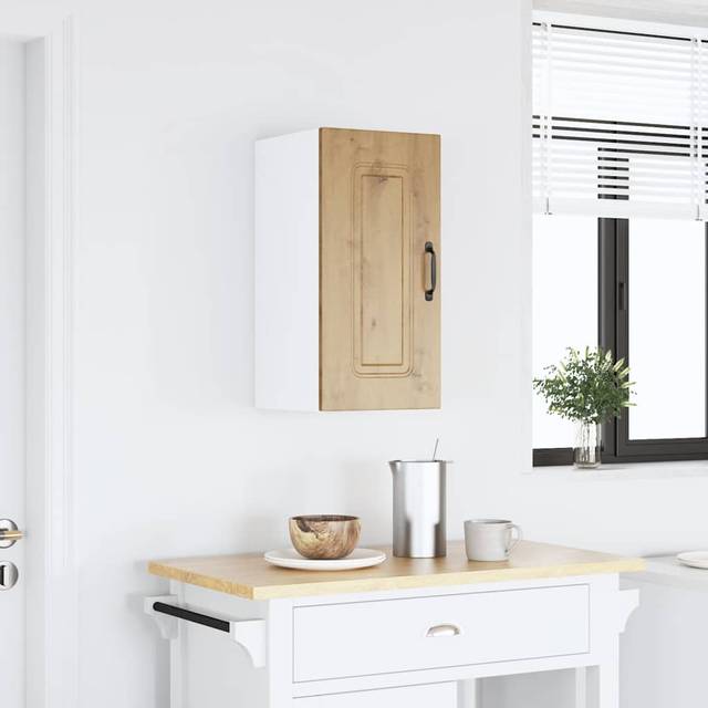 vidaXL Kitchen Wall Cabinet Kalmar Artisan Oak Engineered Wood - Brown