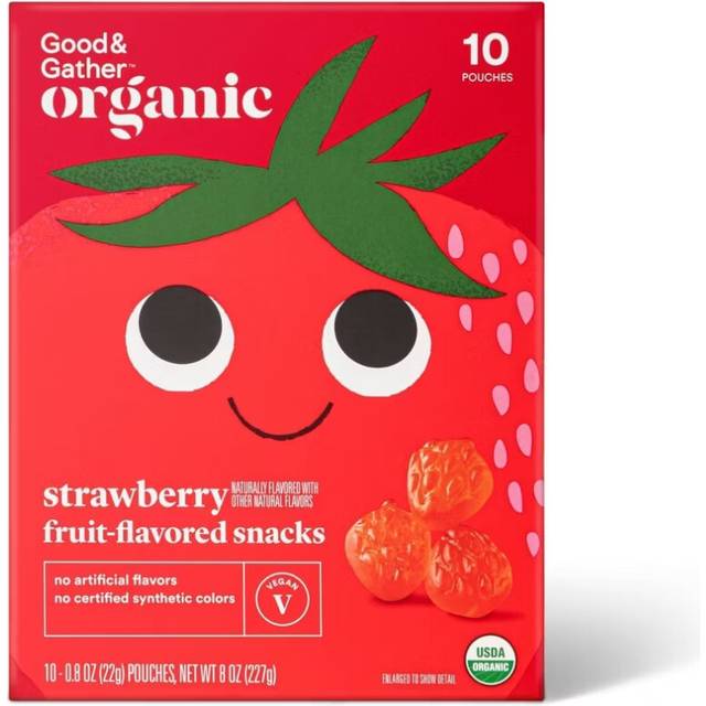 Good & Gather Organic Strawberry Fruit Snacks 10ct