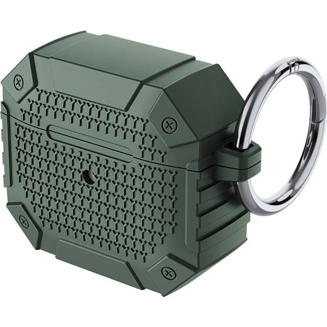 Airpods 4 Shockproof Military Protective Cover - Grön
