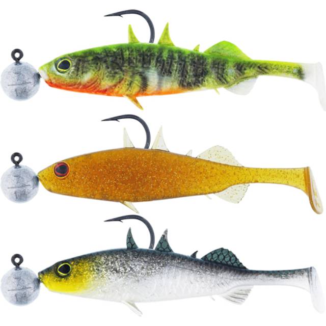 Westin Stanley The Stickleback Shadtail R 'N R 5.5 cm [5 g] dark water mix 10 3-pack