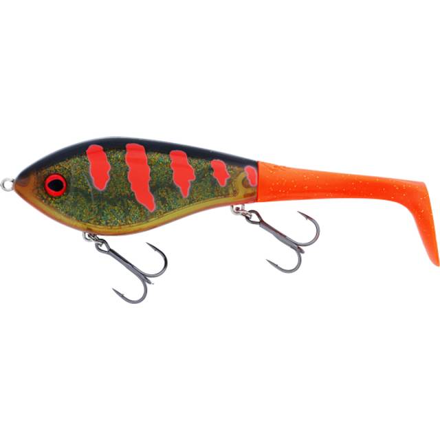 Westin Swim Tail 12cm 68g Sinking 3D Motoroil Blood 1 Body 2 Tails