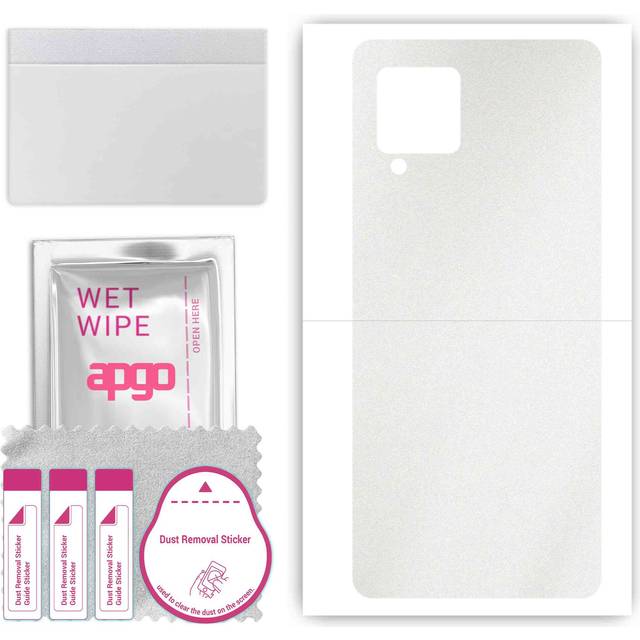 apgo Protective Skin Sticker for the back compatible with Samsung Galaxy A42 5G, Wrap Film, Foil, Vinyl - Pattern Matte Transparent