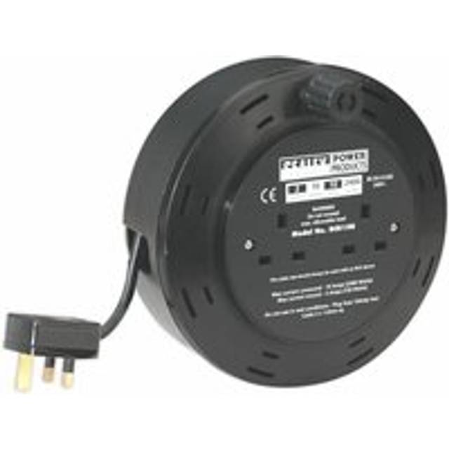 Sealey BCR10B Cassette Type Cable Reel 10mtr 4 x 230V 1.00mm² Ther...