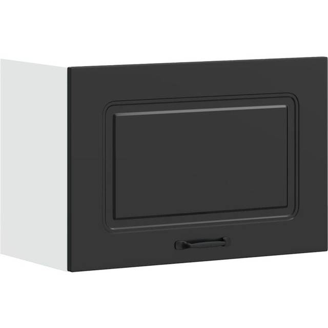 vidaXL Kitchen Wall Cabinet Kalmar Black Engineered Wood