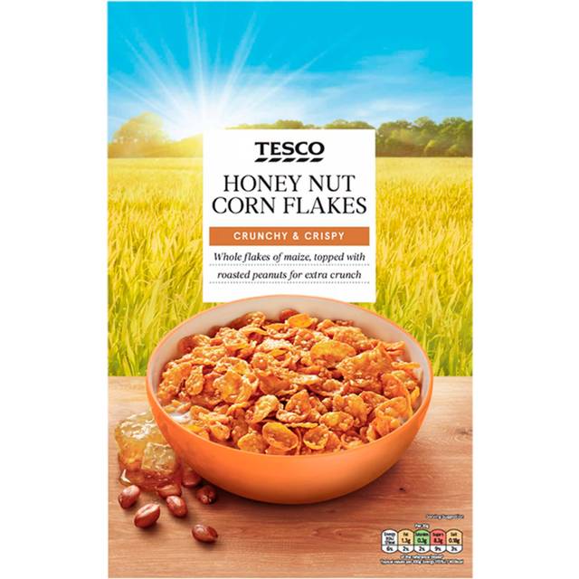 Tesco Honey Nut Corn Flakes 500G