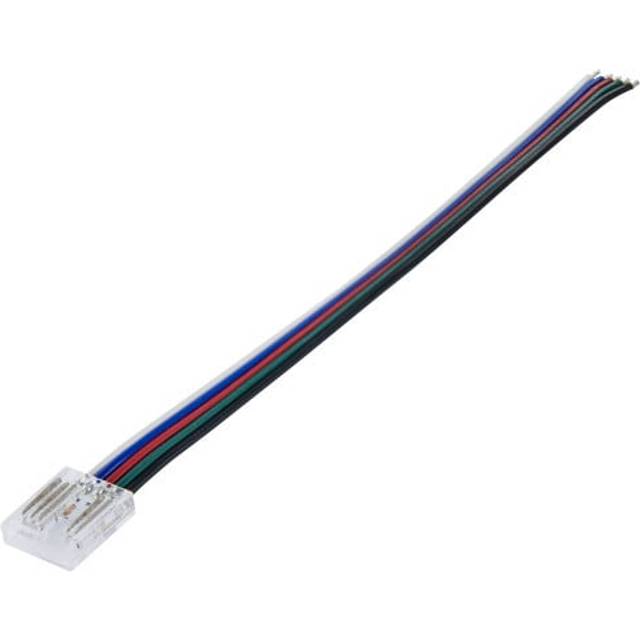 Integral Connector To 150mm Wire Pack of 5 for 12mm IP20 RGBW Strips