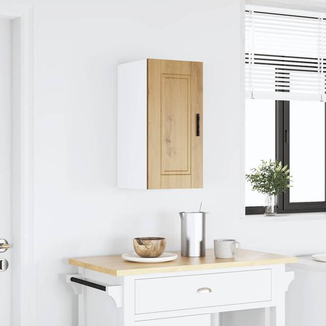vidaXL Kitchen Wall Cabinet Porto Artisan Oak Engineered Wood - Brown