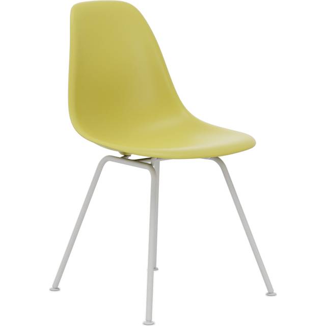 Vitra - Eames RE Plastic Chair DSX 92 Citron, White Base - Matstolar - Charles &amp; Ray Eames - Gul - Metall/Plast
