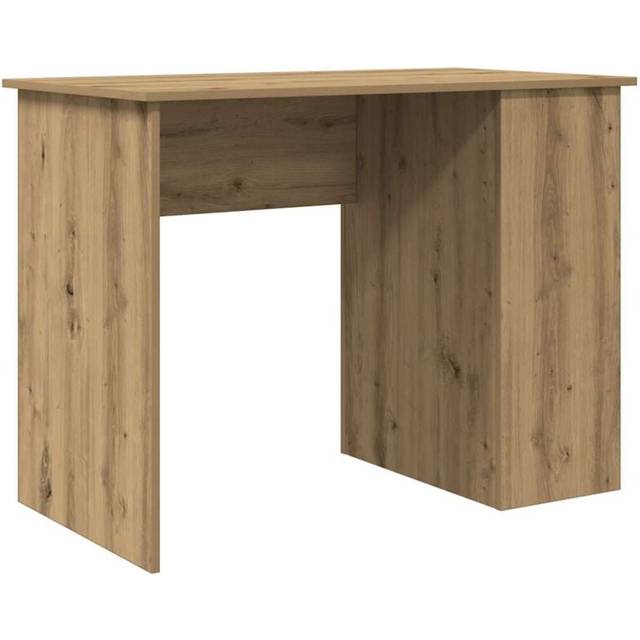 Skrivbord hantverksmässig ek 100x55x75 cm konstruerat trä