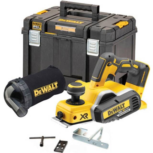 Dewalt DCP580N 18v XR Cordless Brushless Planer Bare + TSTAK 2 Case + Dust Bag