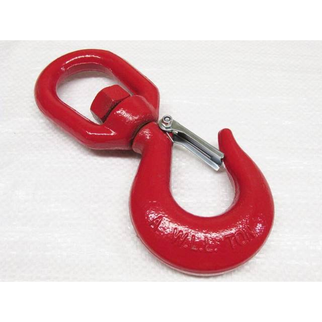 1.5 Ton Swivel Hook With Safety Catch (1500KG Lifting Red Certified)