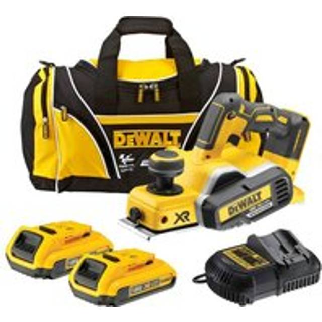 Dewalt DCP580 D2 18v XR Cordless Brushless Planer + 2 x 2.0ah Batt, Charger + Bag