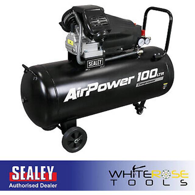 Sealey - SAC10030VA 100L V-Twin Direct Drive Air Compressor 3hp