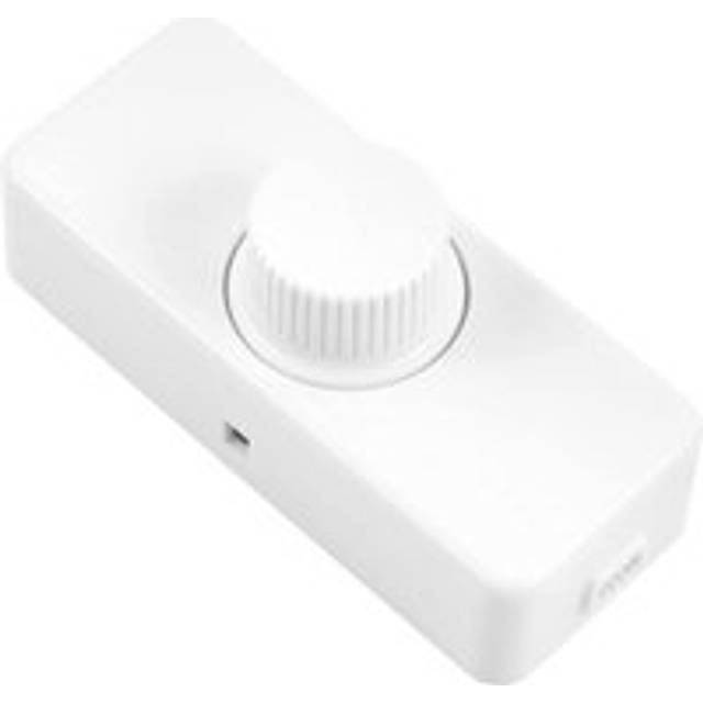 Cyslmuk - 3-100W led Trailing Edge Dimmer (Rotary Dimmer), Used for Dimmable led, Incandescent Lamp, Halogen Lamp, 220-240V, ce Plug-in Switch, White