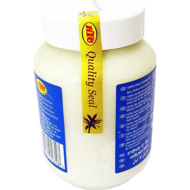 KTC 100% Pure Coconut Multipurpose Oil 500ml Jar x 4 Qty (pack of 4) - Used f...