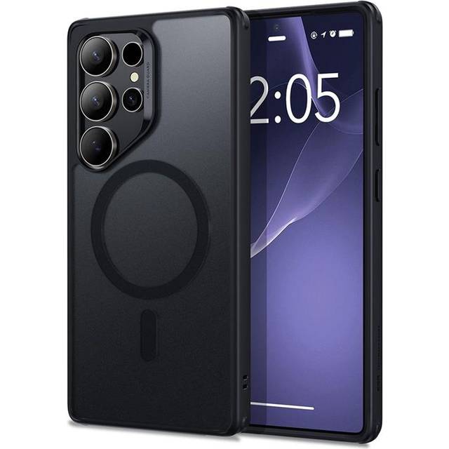 ESR Fodral för Samsung Galaxy S25 Ultra, kompatibelt med MagSafe, magnetiskt fodral, skydd av militär kvalitet, gulnar inte, klassisk serie, matt svart