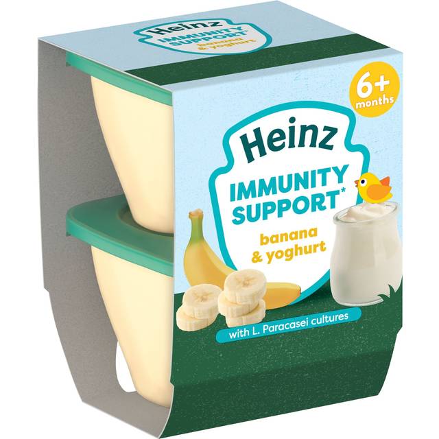 Heinz Banana & Yoghurt Immunity Support 6+ Months 2 x 100g