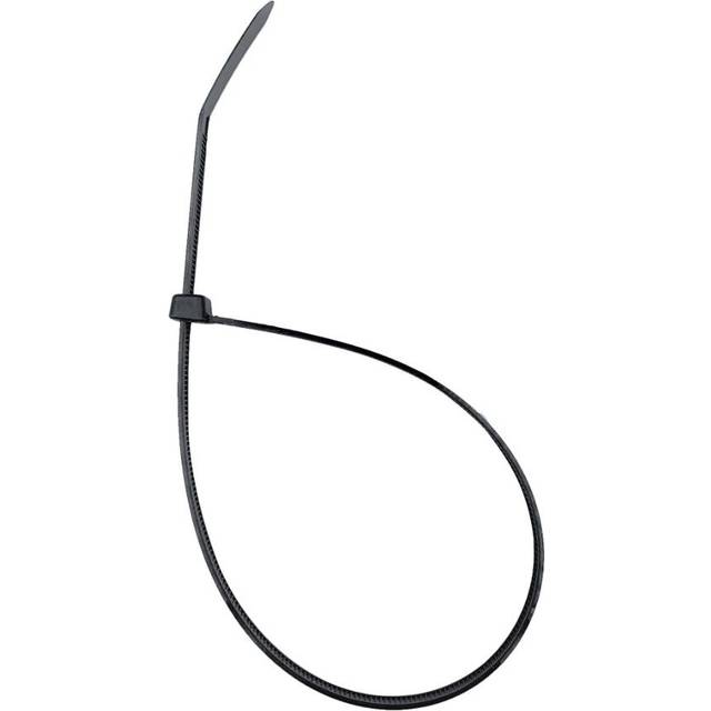 PRO ELEC - Weather Resistant Nylon Cable Ties, 100mm x 2.5mm, Black, Pack of 100