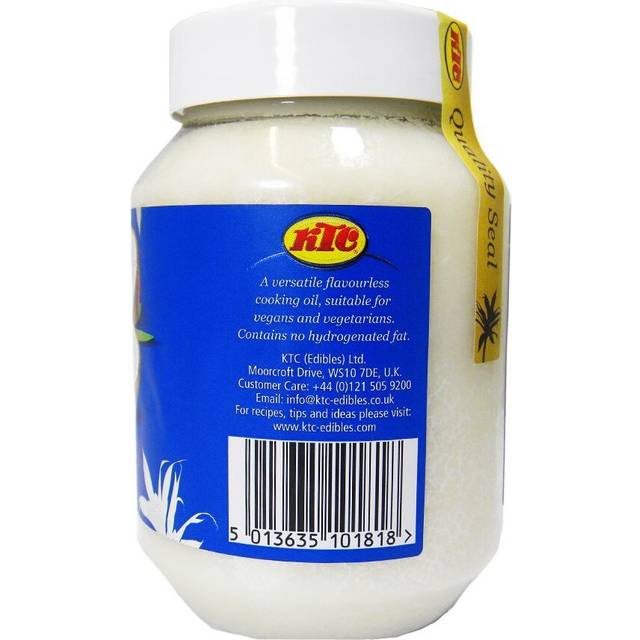 KTC 100% Pure Coconut Multipurpose Oil 500ml Jar x 4 Qty (pack of 4)