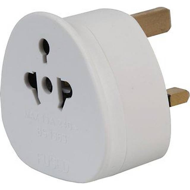 World usa eu au worldwide & european travel adaptor mains plug - uk version