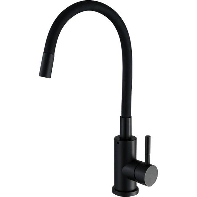 Flexible Kitchen Faucet Tap with 2 Types of Jets, Pull-Down Kitchen Mixer Tap, Flexible Sink Mixer Tap with Hot and Cold Water (Black)
