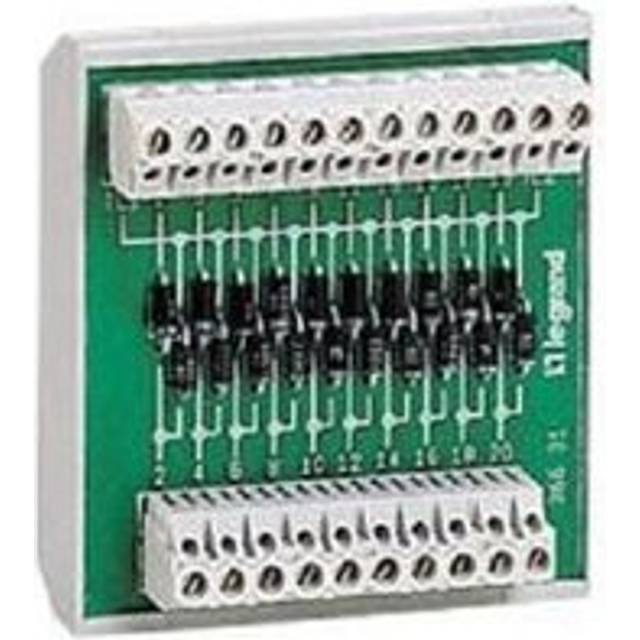 036629 - Fault centralization lamp test module - 10 outputs - sym or asym rail mounting - Legrand