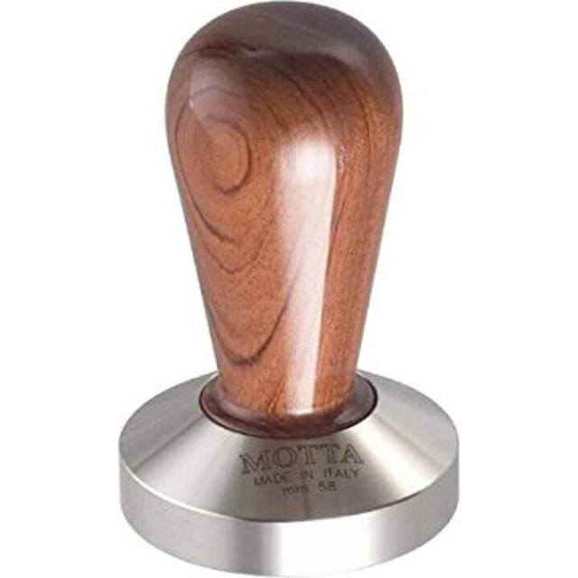 Motta Professional Flat Base Coffee Tamper  58mm  Bubinga Handle