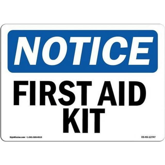 SignMission OS-NS-D-35-L-12746 OSHA Notice Sign - First Aid Kit