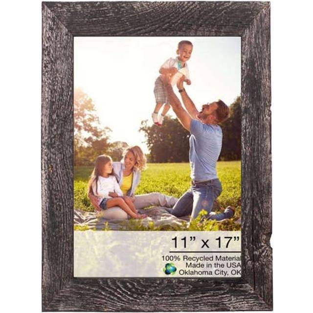 11 X 17 Rustic Farmhouse Rustic Black Wood Frame