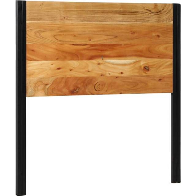 vidaXL Headboard 100 cm Solid Wood Acacia and Iron - Brown