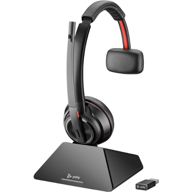 POLY SAVI 8220 UC USB-A Headset, Svart, En Storlek