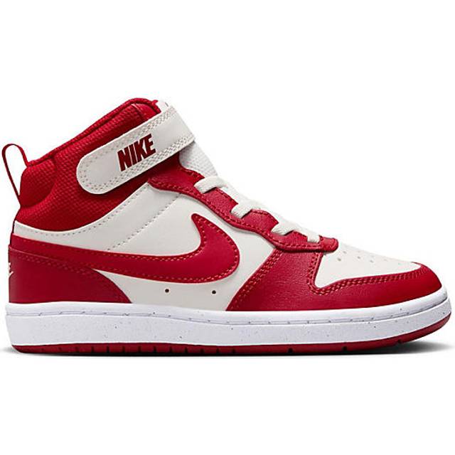 NIKE pojke Court Borough Mid 2 Ps Sneaker, Segla gym röd vit, 1.5 UK Child
