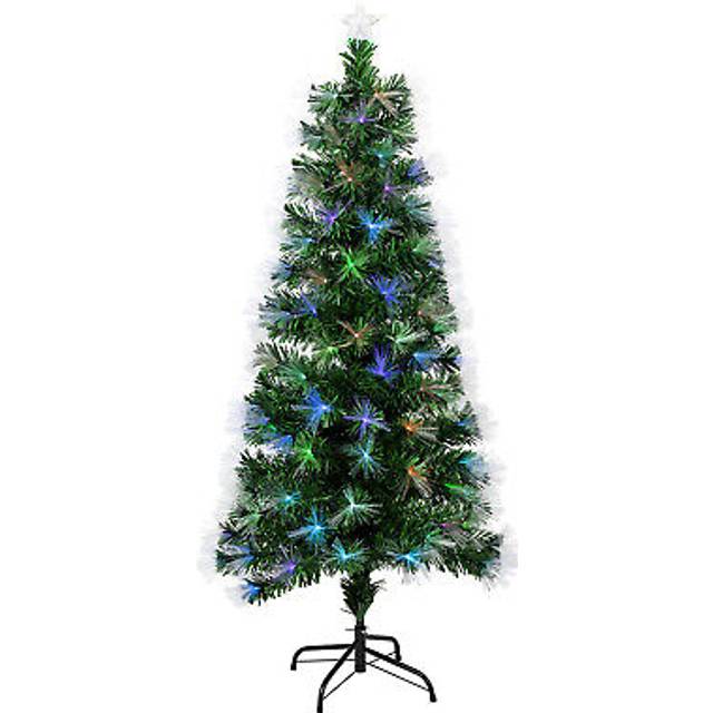 Christmas tree 80 tip luxury fibre optic tree x 1 90cm green
