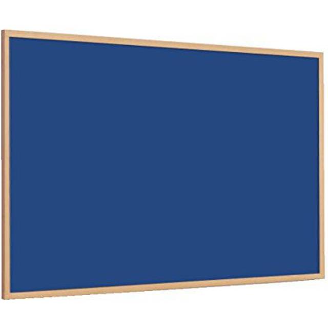 Magiboards Slim Frame Blue Felt Noticeboard Wood Frame 1800x1200mm - NF1WB7BLU