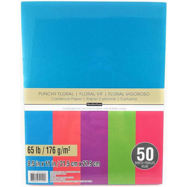 Recollections Cardstock Paper  8 12 x 11 Punch Florals