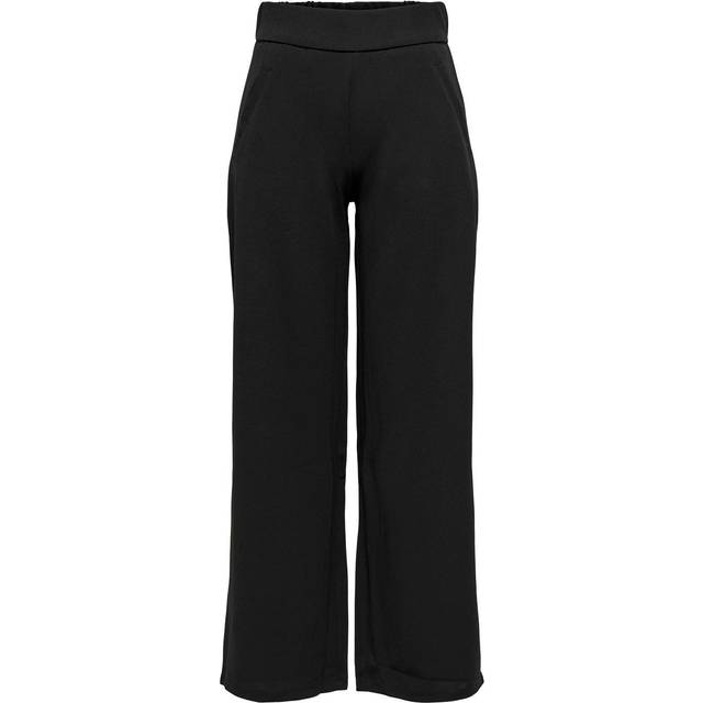 JdY Jdylouisville Catia Wide Pant JRS Noos tygbyxor, svart, L / 32L