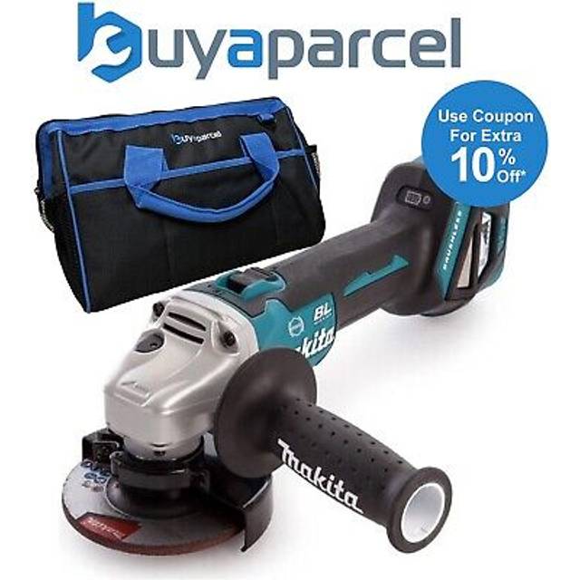 "Makita DGA463Z 18v Cordless Brushless 115mm Angle Grinder + Blade - + 16"" Bag"