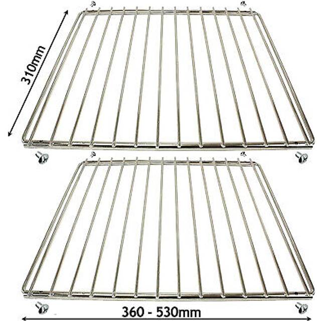 2 X Gorenje Oven Shelf Adjustable Chrome Cooker Grill Shelves Extendable Arms