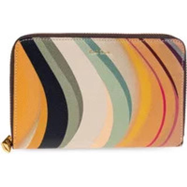 Paul Smith, Wallets & Cardholders, female, Multicolor, ONE SIZE, Leather Wallet with Printed Logo