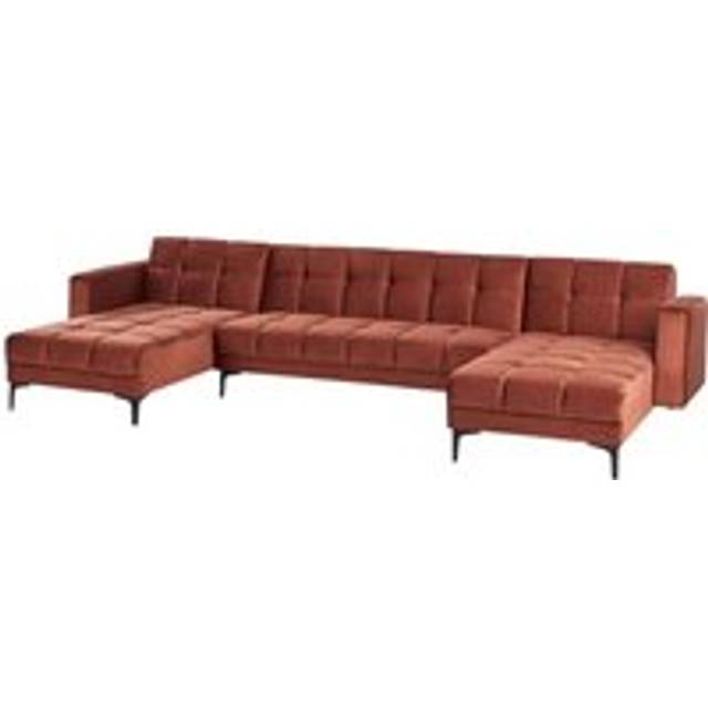5-sits U-formad soffa Alnes Röd/Svart - Soffgrupp Röd,Svart
