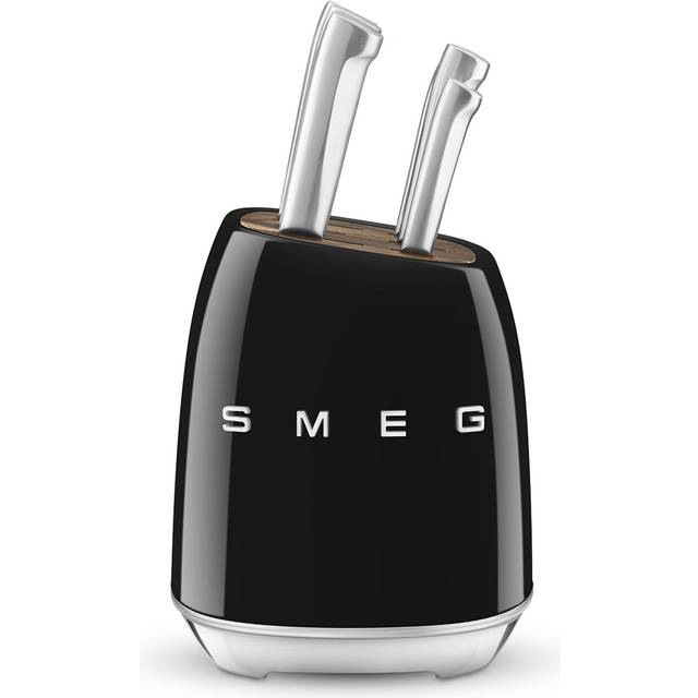 Smeg - Knivblock Med 6 Knivar - Svart
